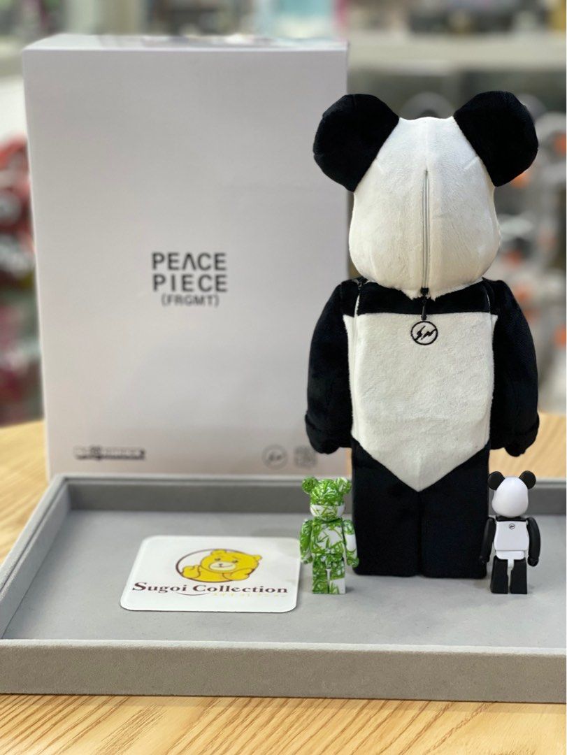 BE@RBRICK x Fragment Design Panda Peace Piece 100%+100%+400%/1000% bearbrick clot fragmentdesign frgmt