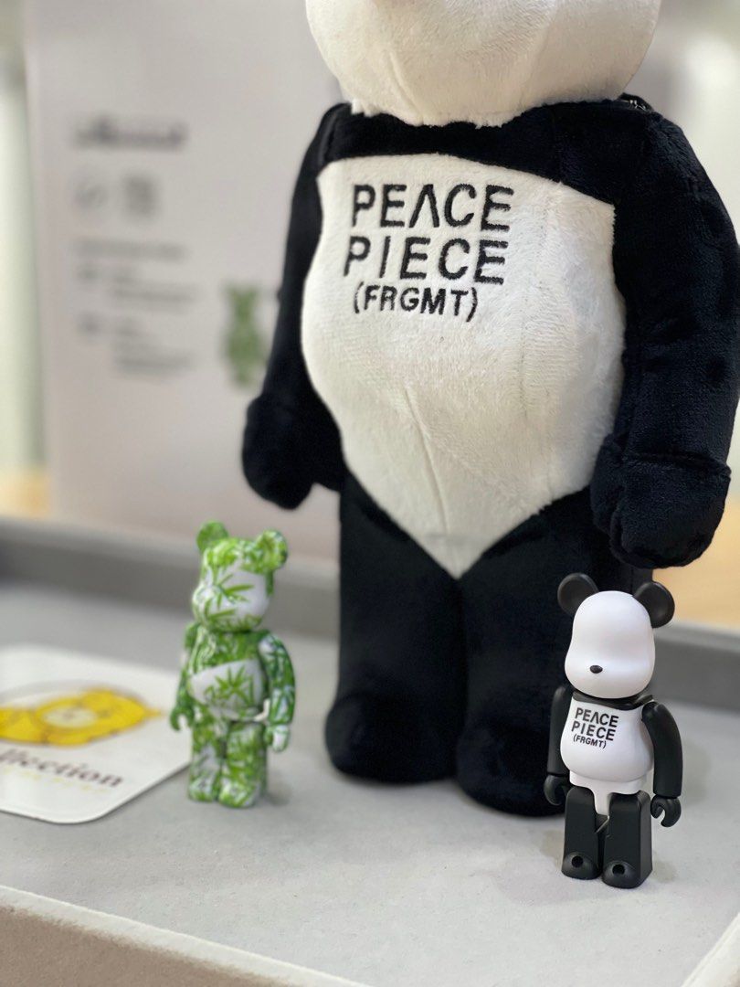 BE@RBRICK x Fragment Design Panda Peace Piece 100%+100%+400%/1000% bearbrick clot fragmentdesign frgmt